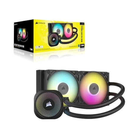 CORSAIR iCUE LINK TITAN 240 RX RGB AIO 240mm Siyah Islemci Sivi Sogutucu