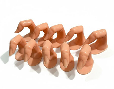 Ocean Eğitim Parmağı - Protez Tırnak Uygulama Parmak Modeli 10 lu Paket