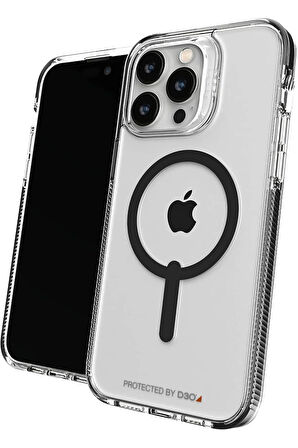 Gear4 Santa Cruz Snap Iphone 14 Pro Max Magsafe Kılıf-Şeffaf/Siyah D30