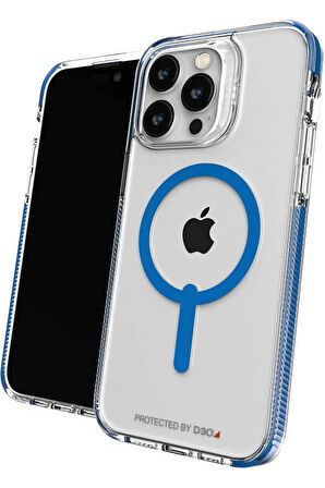 Gear4 Santa Cruz Snap Iphone 14 Pro Max Magsafe Kılıf-Şeffaf/Mavi D30