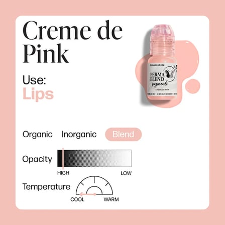 Perma Blend Creme De Pink Kalıcı Makyaj Dudak Pigmenti 15ml