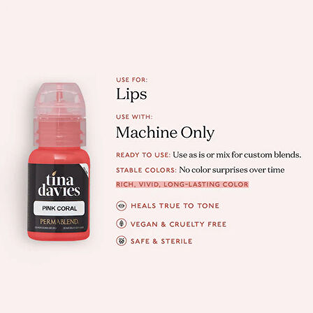 Perma Blend - Tina Davies Collection Pink Coral 15 ml