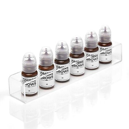 Perma Blend Luxe - Paulina Osinkowska Collection Ombre Brows Set - 6'lı Kalıcı Makyaj Boya Seti - 15 ml