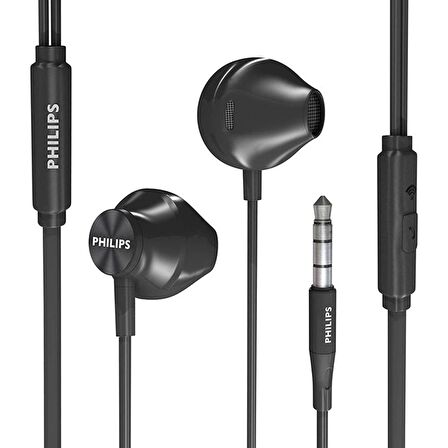 Philips TAUE101BK Kablolu Kulakiçi Mikrofonlu Kulaklık Siyah
