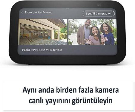 Echo Show 5 (3. Nesil, 2023 sürümü) | 2 kat daha fazla bas ve daha net ses ile akıllı ekran |