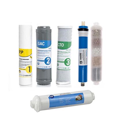 Sulook Su Arıtma Cihazı Açık Kasa Çift Karbonlu 6'lı Filtre Seti 11 Aşamalı Vontron Membranlı