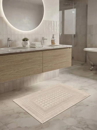 GONCA %100 Pamuk 1 Adet Lüx Banyo Paspası Ayak Havlusu 50 X 70