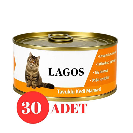 Lagos Tavuklu Kedi Maması 150gr X 30 Adet