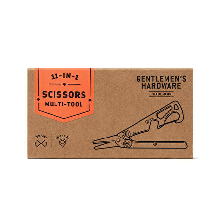 GENTLEMEN'S HARDWARE MAKAS ÇOK FONKSİYONLU ALET-FOLDABLE SCISSOR TOOL