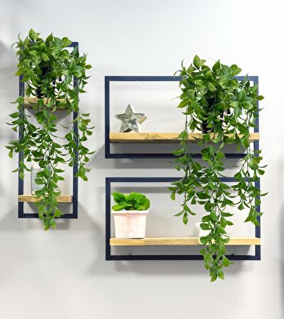 Yapay Çiçek Saksıda Sarkan Fejka Yeşil Limon Yaprağı Yapay Sarmaşık 60cm