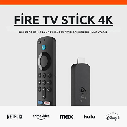 Amazon Fire Tv Stick 4K Wi-Fi 6 Medya Oynatıcı