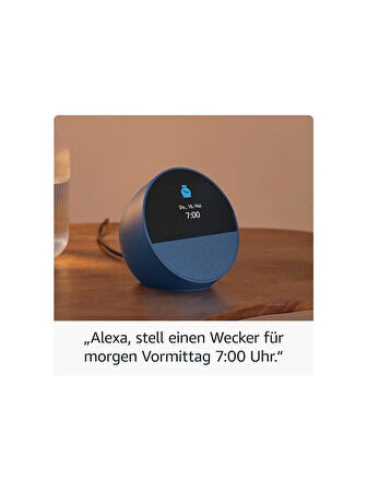 Amazon Echo Spot Alarmlı Saat Akıllı Asistan Hoporlör Siyah