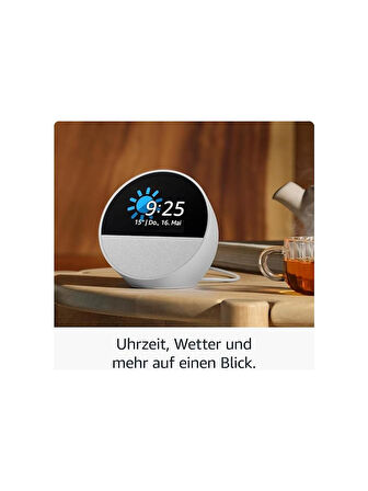 Amazon Echo Spot Alarmlı Saat Akıllı Asistan Hoporlör Siyah