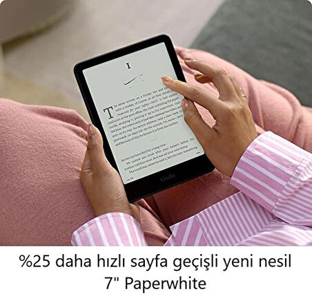 Amazon Kindle 7″ Paperwhite 2024 E Kitap Okuyucu 16 GB Reklamsız Siyah