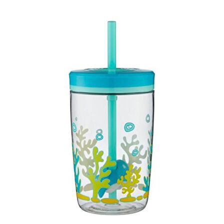 Contigo Floating Straw Shark  420 ml  Çocuk Suluk