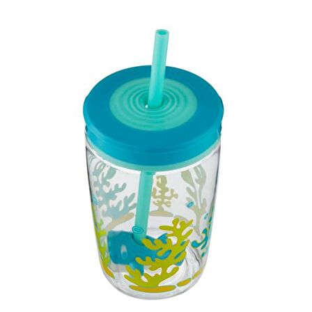 Contigo Floating Straw Shark  420 ml  Çocuk Suluk