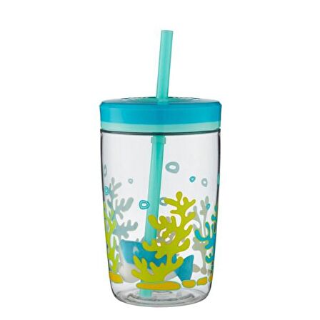 Contigo Floating Straw Shark  420 ml  Çocuk Suluk