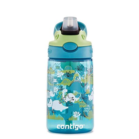 Contigo Gizmo Flip Tek El Bas İç Emzikli Çocuk Su Matarası Dino 420ml 