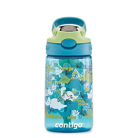 Contigo Gizmo Flip Tek El Bas İç Emzikli Çocuk Su Matarası Dino 420ml 