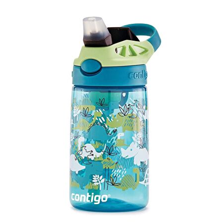 Contigo Gizmo Flip Tek El Bas İç Emzikli Çocuk Su Matarası Dino 420ml 