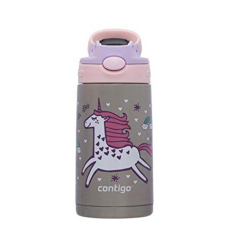 Contigo Gizmo Unicorn Çelik Çocuk Suluğu 420ML Pembe