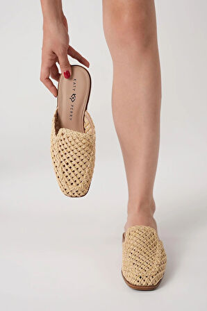 Katy Perry The Woven Kadın Naturel Hasır Terlik