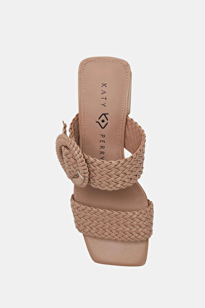 Katy Perry The Gemm Woven Kadın Kahverengi Topuklu Terlik