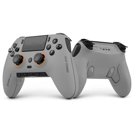 SCUF OMEGA PS5 & PC Kablosuz Kontrol Cihazı ( Açık Gri ) – Resmi Lisanslı, TMR Analoglar ve Omron Mekanik Switchler