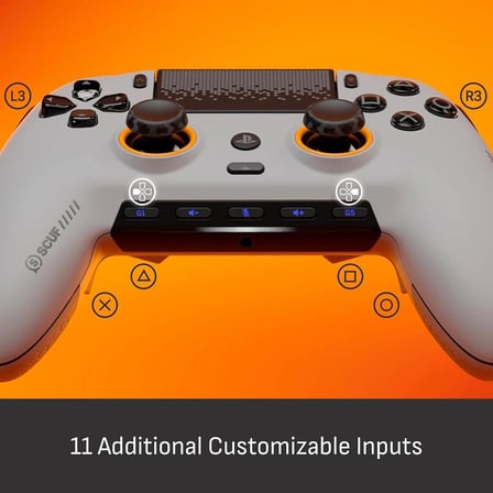 SCUF OMEGA PS5 & PC Kablosuz Kontrol Cihazı ( Açık Gri ) – Resmi Lisanslı, TMR Analoglar ve Omron Mekanik Switchler