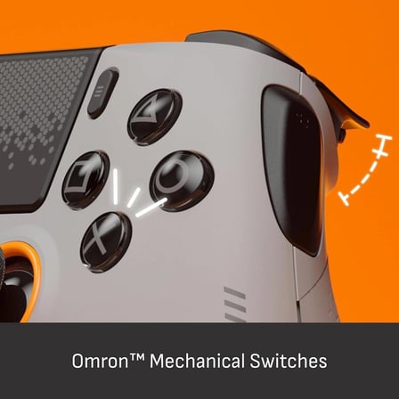 SCUF OMEGA PS5 & PC Kablosuz Kontrol Cihazı ( Açık Gri ) – Resmi Lisanslı, TMR Analoglar ve Omron Mekanik Switchler