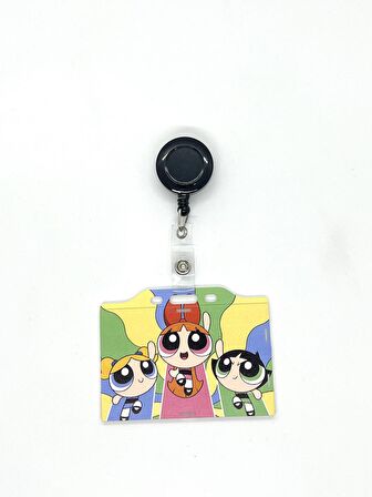 PowerPuff Girls 3’lü Temalı Yatay Kart Kabı Kart Koruyucu 