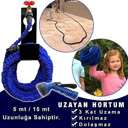 Uzayan Tabancalı Hortum Expandable Hose 15 Metre