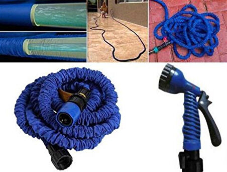 Uzayan Hortum Tabancalı Expandable Hose-Kapalı Olarak 2.50 metre- Açık Olarak 7.5 Metre