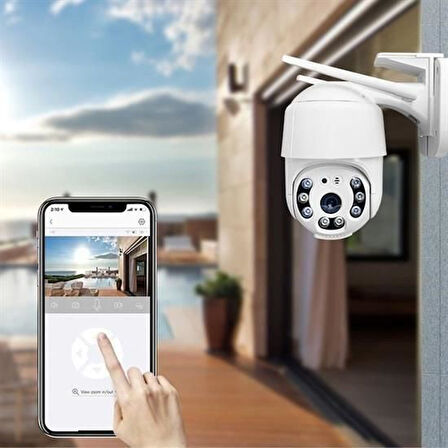 2.0 MP HD Lens İç Dış Mekan Suya Danıklı IP Wifi Network Güvenlik Kamerası Wifi Kamera