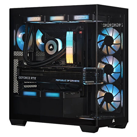 CORSAIR 3500x 750W 80+ Bronze RGB Tempered Glass Siyah ATX Mid Tower Kasa