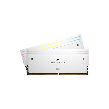 CORSAIR CMP96GX5M2B6000Z30W DOMINATOR TITANIUM RGB 96GB(2x48GB) DDR5 6000Mhz CL30 AMD EXPO Beyaz Ram