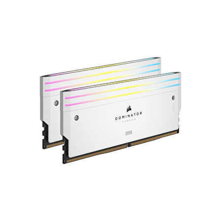 CORSAIR CMP96GX5M2B6000Z30W DOMINATOR TITANIUM RGB 96GB(2x48GB) DDR5 6000Mhz CL30 AMD EXPO Beyaz Ram