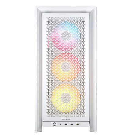 Corsair FRAME 4000D LCD RS Beyaz 4x120mm ARGB Fan Mesh Temperli Cam USB 3.2 Premium Mid Tower E-ATX Dokunmatik Ekranlı Gaming Kasa (CC-9011327-WW)