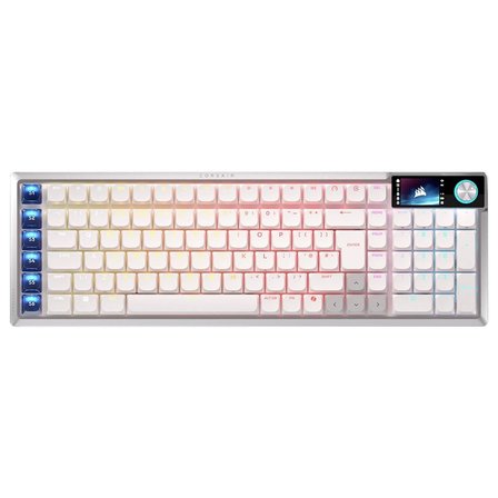Corsair VANGUARD AIR 99 WIRELESS Beyaz OPX Low Profile Switch 8K Hz RGB Kablosuz İngilizce Mekanik Gaming Klavye (CH-91H901B-UK)