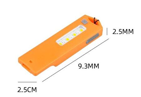 LED Işıklı Acil Durum Aydınlatmalı Taşınabilir Hayatta Kalma Düdüğü 3 Modlu