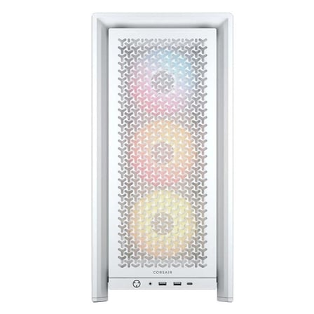 Corsair Frame 4000D RS Beyaz 3x120mm ARGB Fan Mesh Temperli Cam USB 3.2 Mid Tower E-ATX Gaming Kasa (CC-9011297-WW)