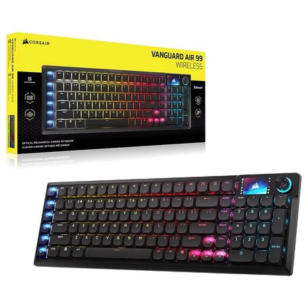 Corsair VANGUARD AIR 99 WIRELESS OPX Low Profile Switch 8K Hz RGB Kablosuz İngilizce Mekanik Gaming Klavye (CH-91HA01B-UK)