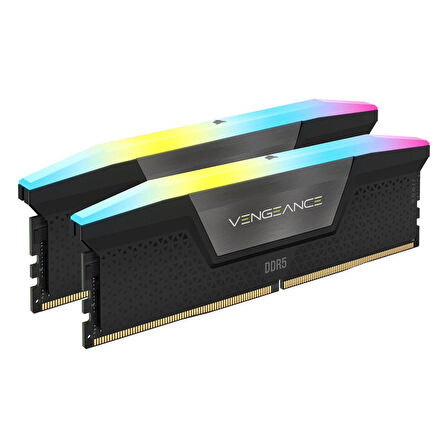 Corsair Vengeance RGB CMH32GX5M2B6000Z28 32GB (2x16GB) DDR5 6000MHz CL28 Masaüstü Bellek