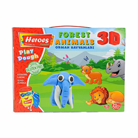 ERN-571 Heroes 3D Orman Hayvanları Seti