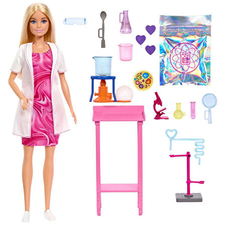 JCR70 Barbie Kariyer Oyun Setleri - Bilim Uzmanı ve Aksesuarları