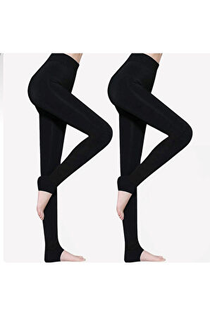 Siyah Peluş Tayt Pt580-1