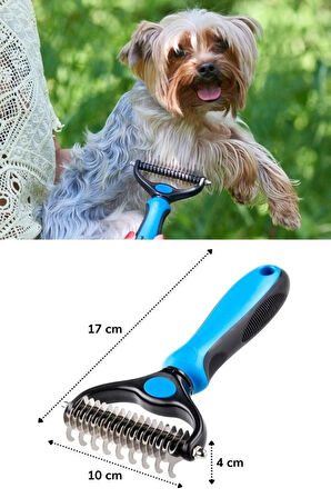 Plastik Saplı Metal Kedi Köpek Bakım Kıtık Tüy Topak Açıcı Tarak 1adet