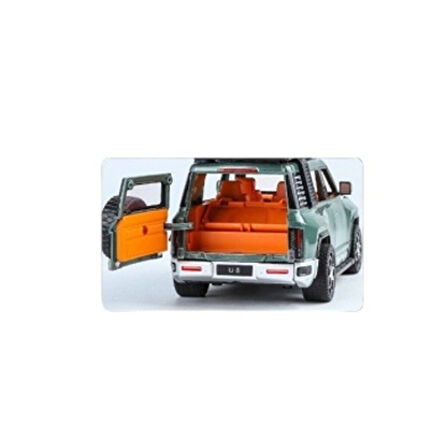 XHD-B2432 -Sinerjim Çek Bırak  Işıklı ve Sesli Kapıları Açılan Lr Jeep 1:24