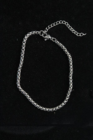 316L Çelik Örgü Model Gümüş Renk Erkek Bileklik - TJ-EB3744