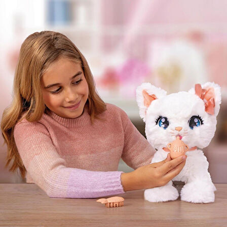 90773  Hareketli ve Sesli Sevimli Peluş Kedicik Bella